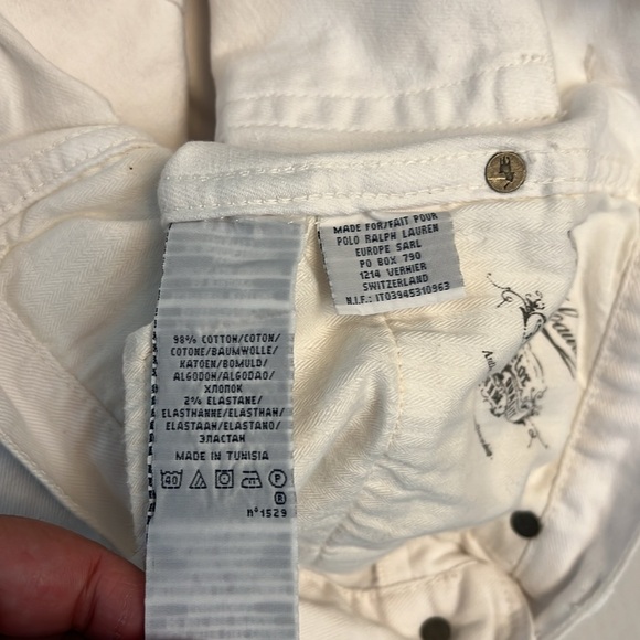 RALPH LAUREN WHITE HIGH RISE FLARE JEANS SIZE 28 - Picture 10 of 17